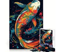 Vibrant Koi 1000 Piece Jigsaw Puzzles Mental Dexterity Gentle Engagement Flawless Fit (50x75cm)