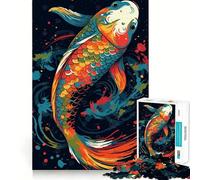 Vibrant Koi Jigsaw Puzzle 1000 Think Boost Game Tight Lock No Loose Pieces Interactive Brain Challenge for Home (50x75cm)