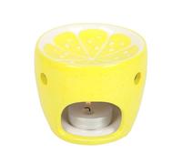 Vibrant Lemon-Themed Oil Burner - Whimsical Yellow Novelty Wax Melt Burner for Vibrant Home Decor