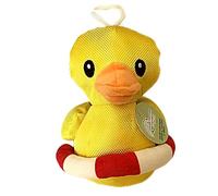 Vibrant Life Yellow Duck with Innertube Cozy Buddy Dog Toy. Chew Level 1 Light Chewers. 5" Tall x 3.75" Wide