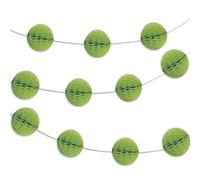 Vibrant Lime Green Paper Honeycomb Ball Garland (2 Meters) 1 Piece - Elegant Party Decoration for Events and Celebrations