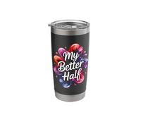 Vibrant Liquid Splatter My Better Half Stainless Steel Insulated Tumbler