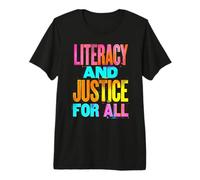 Vibrant Literacy Justice Advocacy Design Premium T-Shirt