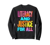 Vibrant Literacy Justice Advocacy Design Sweatshirt