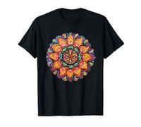 Vibrant Mandala Flower Meditation for Mindfulness T-Shirt