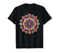 Vibrant Mandala Lotus Flower Boho Spiritual T-Shirt