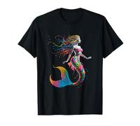 Vibrant Mermaid with Rainbow Scales T-Shirt
