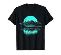 Vibrant Mountain Print Ideal for Nature Enthusiasts T-Shirt, Men, Black, 5X-Large