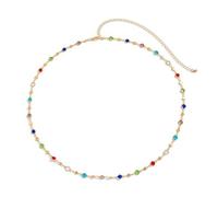 Vibrant Multicolor Crystal Hip Chain For Women Stylish Beach Bikinis Body Jewelry Waist Accessory Fashion Accessories Alloy Waist Decoration