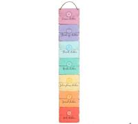 Vibrant Multicolor MDF Seven Chakras Wall Plaque - 70cm x 12.5cm (1 Pc.) - Elegant & Eye-Catching Design. Durable Material - Great for Balance & Spiritual Healing - Perfect for Home Decor