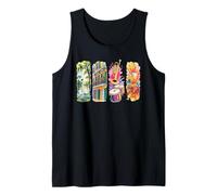 Vibrant New Orleans NOLA Jazz Crawfish Bayou Art Tank Top