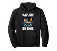 Vibrant New York Statement for Funny Late or Rude Pullover Hoodie