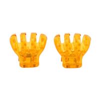 Vibrant Orange Magnetic Hair Claw Clip, Dual Magnet Secure Hold No Slippage, Gentle Snap ABS Clamp for Types, Salon Styling Accessory Women
