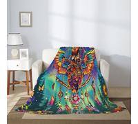 Vibrant Owl Dream Blanket Throw Blanket for Bed Soft Cozy Fluffy Couch Blankets Fleece Blanket Throw Gifts for Women Men Girls Boys,Lightweight Warm Plush Fleece Blanket for Couch