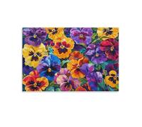 Vibrant Pansy Flowers,1000-piece classic jigsaw puzzle educational game toy,Best gifts for adults and children,50x70cm