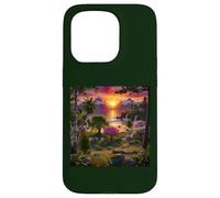 Vibrant Paradise Mountain Sunrise Nature Landscape Art Case for iPhone 15 Pro