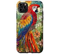 Vibrant Parrot with Sunset Glow and Flora Case for iPhone 11 Pro Max