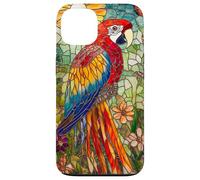 Vibrant Parrot with Sunset Glow and Flora Case for iPhone 13