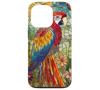 Vibrant Parrot with Sunset Glow and Flora Case for iPhone 13 Pro