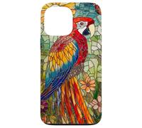 Vibrant Parrot with Sunset Glow and Flora Case for iPhone 13 Pro Max