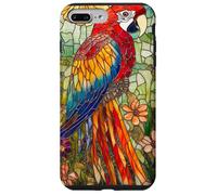Vibrant Parrot with Sunset Glow and Flora Case for iPhone 7 Plus/8 Plus