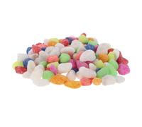 Vibrant Pebble Stone Mix for Plant Pots, Aquarium and Terrariums | 1.2x0.8x0.5cm Stones, Smooth Natural Finish, Bright Mixed Colour for Betta Bowls and Centrepieces Random Color