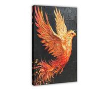 Vibrant Phoenix Rising Canvas Poster Wall Art Decor Print Picture Paintings for Living Room Bedroom Decoration 20x30inch(50x75cm)