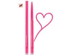 Vibrant Pink Waterproof Creme Gel Eyeliner Pencil with Fine Tip - Long Lasting Quick-Dry Smudge Proof Formula for Precise Lines, Creative Eye Art and Bold Festive Makeup Looks
