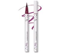 Vibrant Plum Liquid Eyeliner Pen with Fine Brush Tip for Precise Winged & Waterline Makeup - Long-Lasting Waterproof Smudge-Proof Quick-Drying Formula (04 Plum)