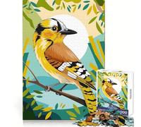Vibrant Plumage The Sunflower Yellow Bird Jay 1000 Piece Jigsaw Puzzle Thought Challenge Cozy Relaxation Cut Precisely (50x75cm)