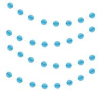 Vibrant Powder Blue Paper Honeycomb Ball Garland (2 Meters) 1 Piece - Elegant Party Decoration for Events and Celebrations, 7'
