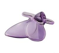 Vibrant Purple Glass Butterfly Ornament, 6.5x8x3cm High Borosilicate Decor for Home Wedding Party Table Centerpiece