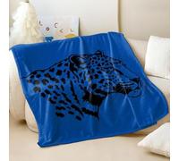Vibrant Purple Red Leopard Print Blanket, Minimalist Pop Art Soft Cozy Flannel Throw, Perfect for Young Adults Room Decor (02,180x200cm)