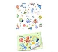 Vibrant PVC Underwater World Stickers Decorative Wall Art for Creating a Marine Paradise
