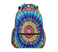 Vibrant Rainbow Tie Dye Backpacks Backpack Lightweight School Bags For Work Treeking Women 29X40Cm
