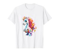 Vibrant Rainbow Unicorn Seahorse Dragon Design T-Shirt