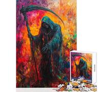 Vibrant Reaper's Shadow Puzzles for Teenagers 1000 Piece Great Gifts for Games Tough Challenge Home Decoration Toys for Age 14+ Game size 38x52cm