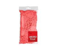Vibrant Red Shredded Tissue Paper (1 Pack) 25 grams - Lightweight, Perfect for Gift Baskets, Packaging, Valentines Gift Wrapping, Parties, & More