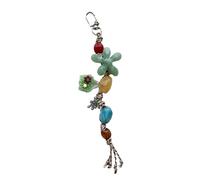 Vibrant Resin Flower Beads Keychain Phone Lanyard Retro Charm Hanging Cell Phone Gift Resin Bead Keychain, フリーサイズ