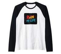 Vibrant Ruin my Life Speech Raglan Baseball Tee