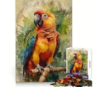 Vibrant Scarlet Macaw Jigsaw Puzzle for Teenagers 1000 Pieces Intellectual Fun Mind Calming Fun Fine Cut Winter Gift (50x75cm)