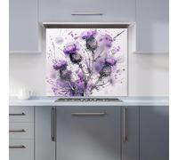 Warren Reed - Designer Vibrant Scottish Thistle Art Kitchen Splashback W600Mm X H650Mm, Multi