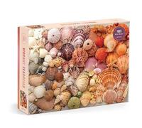 Galison Vibrant Seashells - 1000 Piece Puzzle Featuring Chromatic Seashell Arrangement On Sand