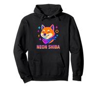Vibrant Shiba Colorful Aura Style Pullover Hoodie