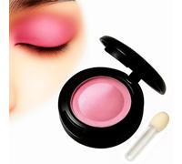 Vibrant Shimmery Pink Eyeshadow Single Compact - Smooth Longwear Powder Formula for Feminine Bold Glam Eye Makeup Looks, with Applicator for Easy Blendable Application, Rich Pigmented Shimmering