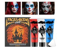Vibrant Skin Pigment - Triple Pack Bundle, Theater Grade Cosmetic, Sweat Proof Coloring Kit | Carnival Fair Masquerade Event Dramatic Performance School Spirit Day Parade Artistic Expression