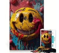 Vibrant Smiles Crazy Vibes 1000-piece Puzzle for Teenagers Mind Skill Fun Uniform Size Precise Pieces Relaxing Indoor Group Activity (38x26cm)