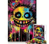 Vibrant Smiles Crazy Vibes 1000 Pieces Jigsaw Puzzles for Teenagers Strategic Think Serene Escape Clean Cut Thoughtful Xmas (50x75cm)