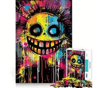Vibrant Smiles Crazy Vibes Jigsaw 1000 Piece Mind Skill Play Stable Fit No Shifting Parts Enjoyable Pastime for Long Weekends (50x75cm)
