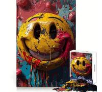 Vibrant Smiles Crazy Vibes Jigsaw Puzzle 1000 Piece for Adults Cognitive Workout Casual Enjoyment No Rough Edges Memorable Gift (38x26cm)